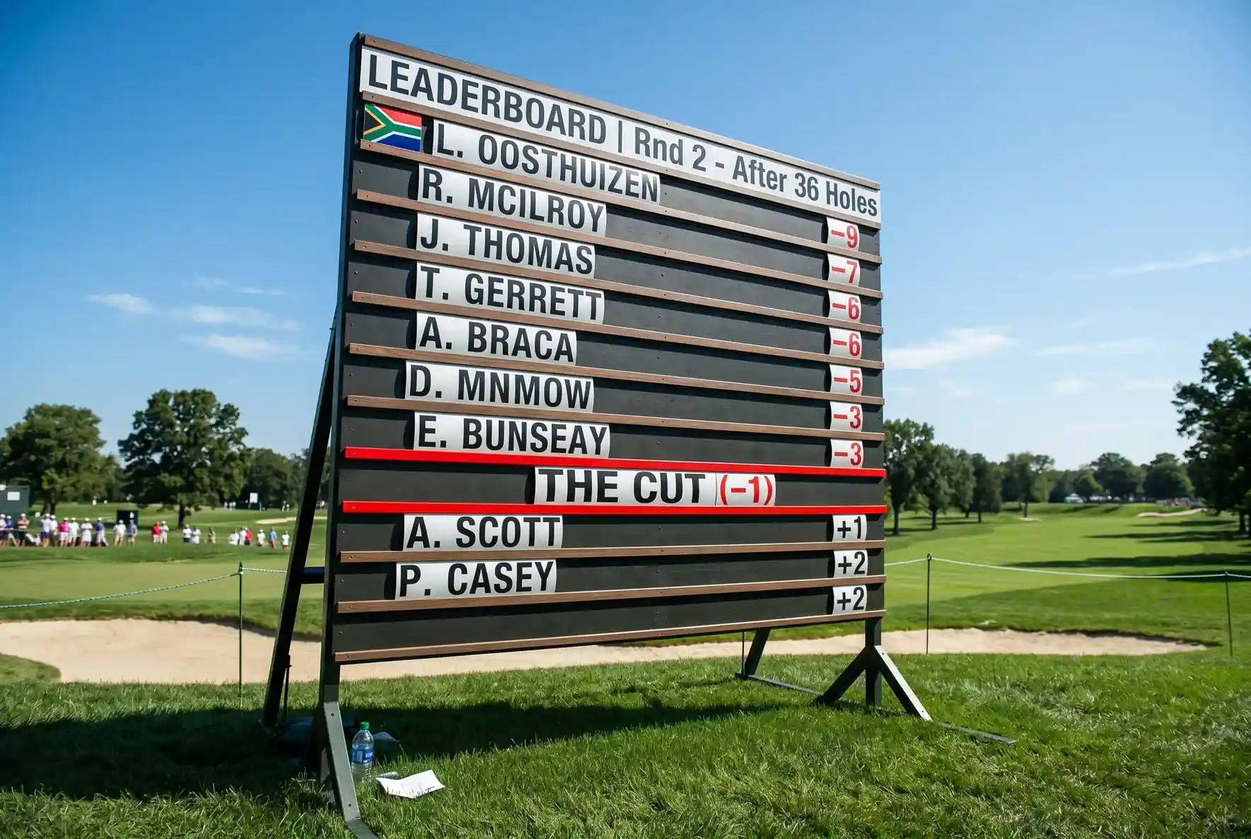 Cut-Regel bei Golf Wetten erklärt mit Leaderboard und Wettschein