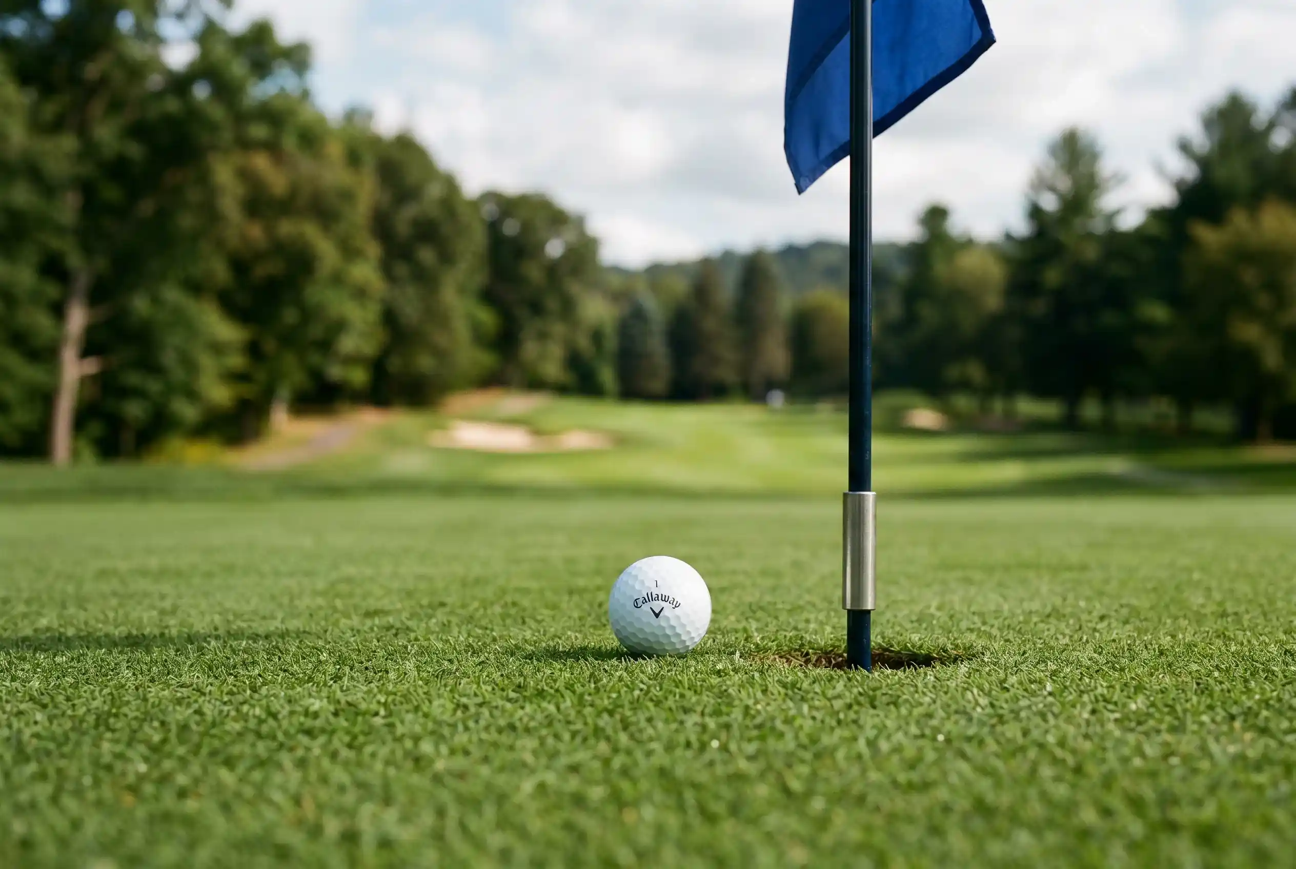 Einstieg in Golf Wetten für Anfänger mit Golfball auf dem Grün und Wettschein